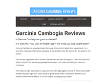 Tablet Screenshot of garciniacambogiazone.com